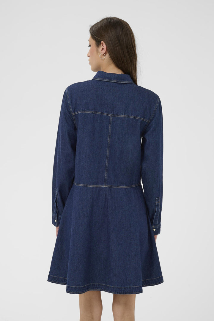 Augustine Dress Dark Blue Denim | Kjoler | Smuk
