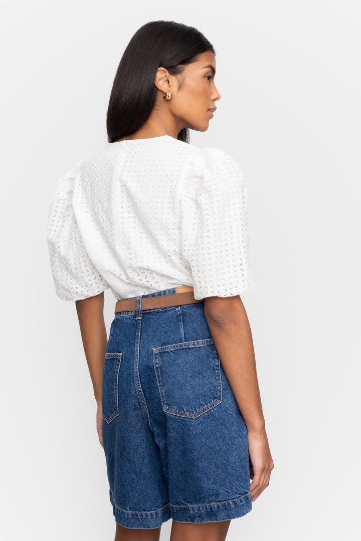 Aulina Blouse White | Skjorter og bluser | Smuk - Dameklær på nett