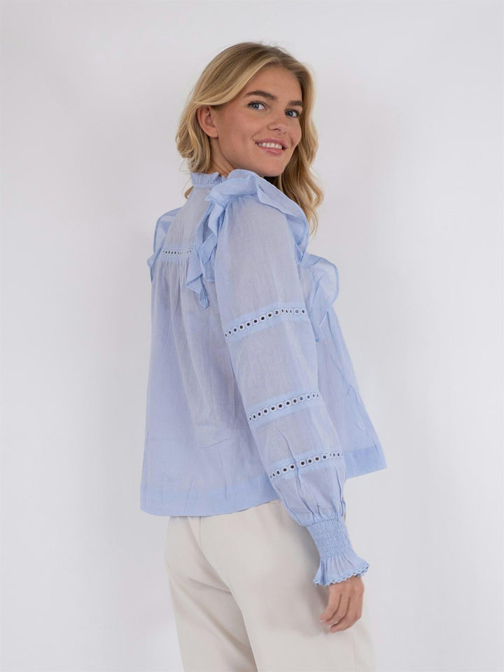 Aurika S Voile Blouse Light Blue | Skjorter og bluser | Smuk - Dameklær på nett