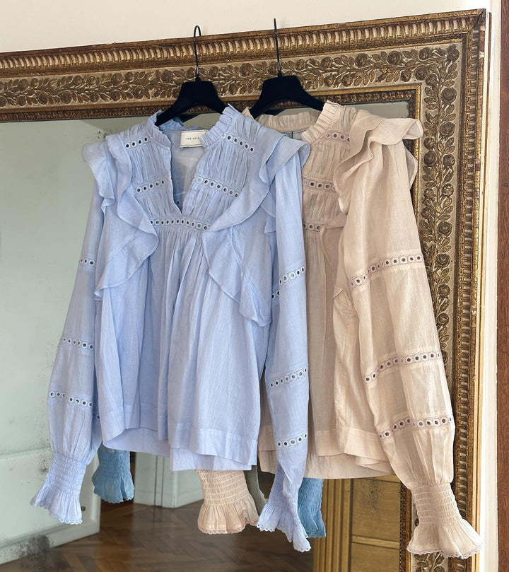 Aurika S Voile Blouse Light Blue | Skjorter og bluser | Smuk - Dameklær på nett