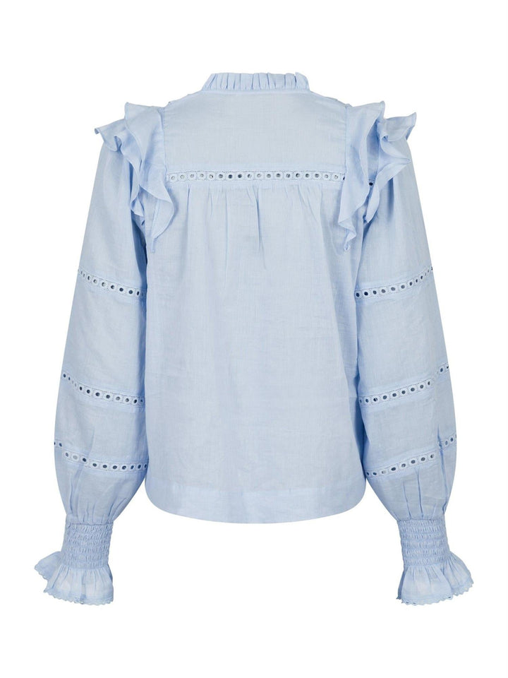 Aurika S Voile Blouse Light Blue | Skjorter og bluser | Smuk - Dameklær på nett