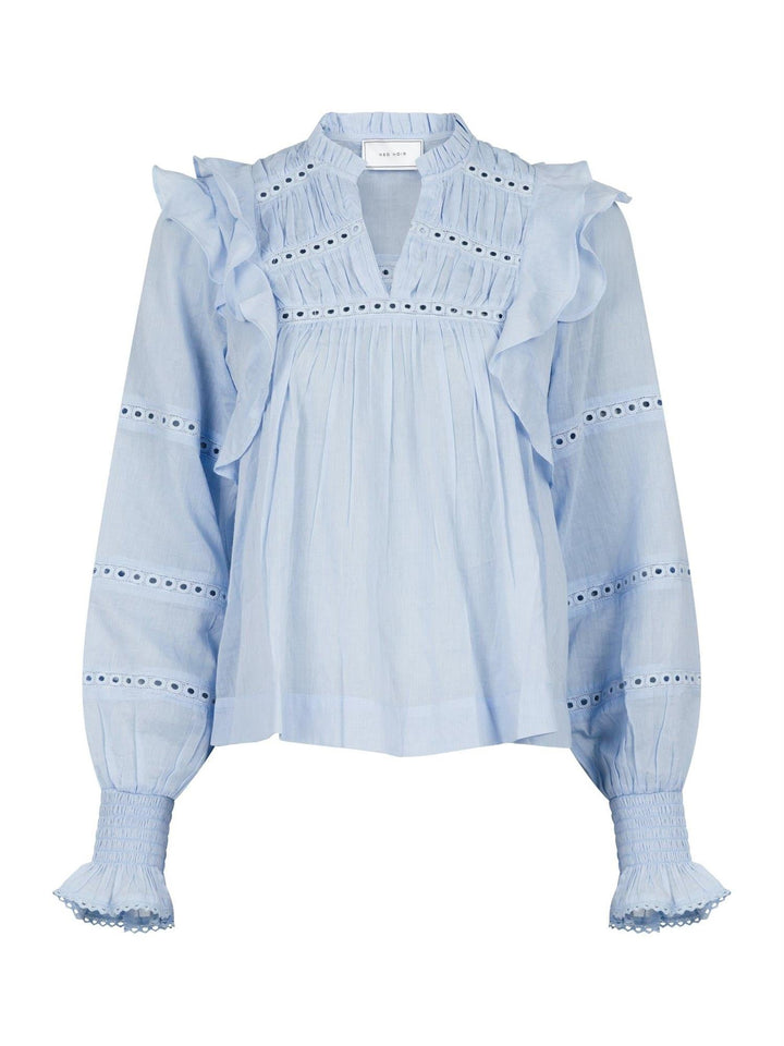 Aurika S Voile Blouse Light Blue | Skjorter og bluser | Smuk - Dameklær på nett