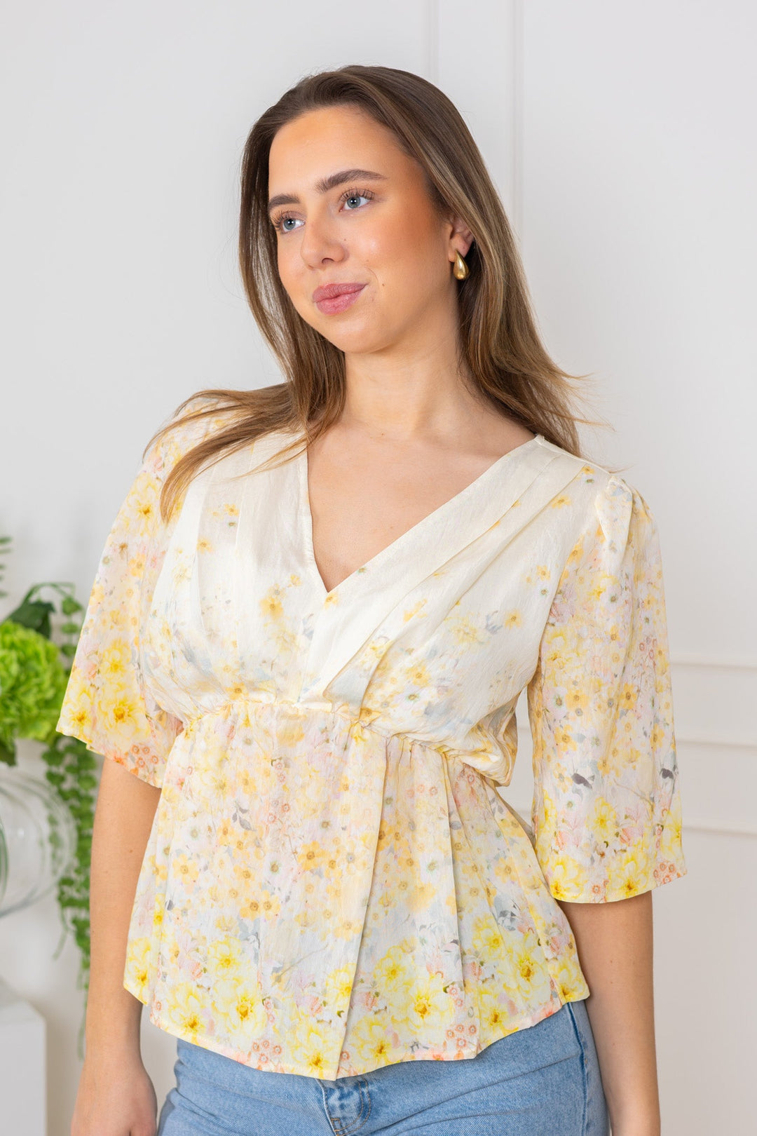 Aurora Blouse Pale Yellow | Skjorter og bluser | Smuk