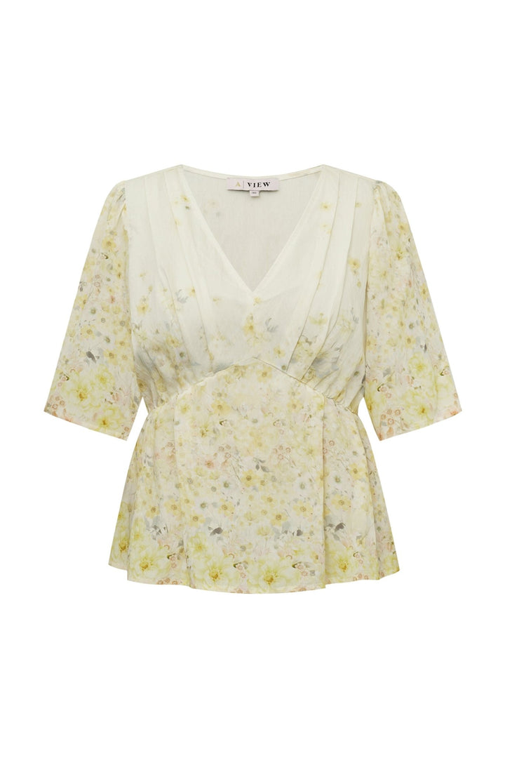 Aurora Blouse Pale Yellow | Skjorter og bluser | Smuk