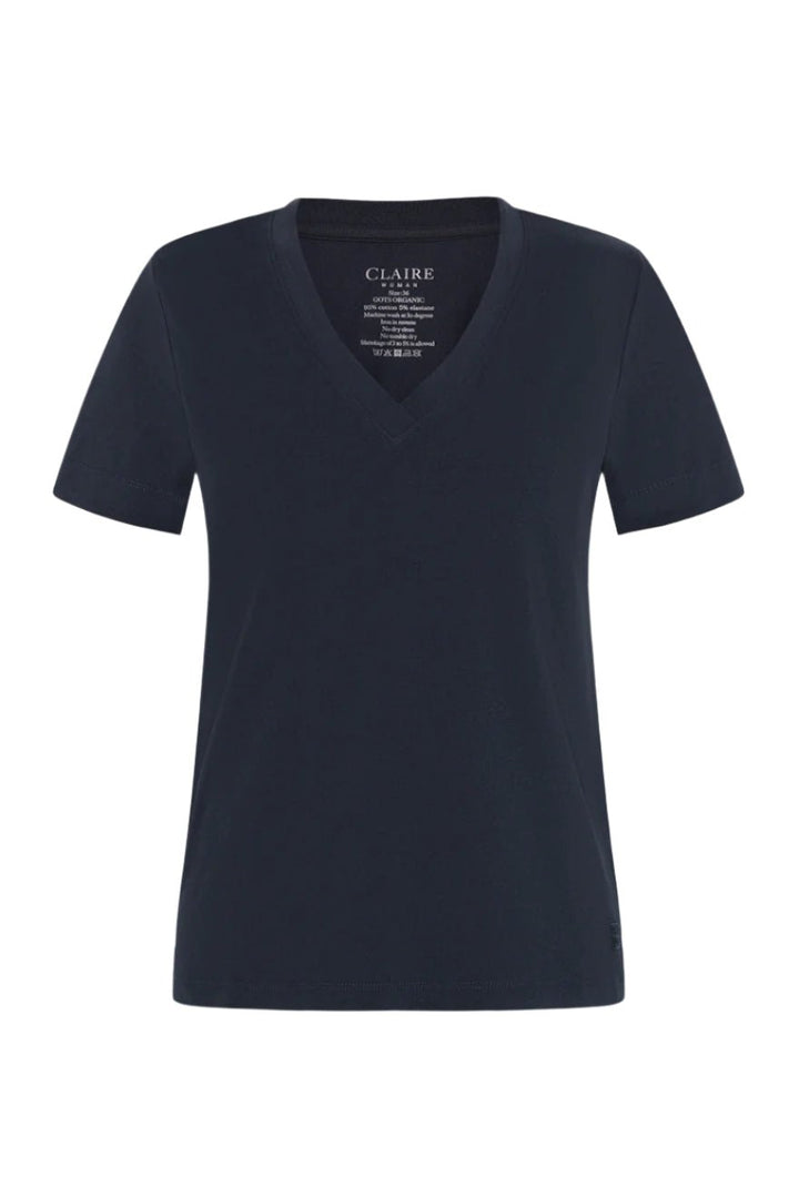 Aurora T-Shirt Dark Navy | Topper | Smuk - Dameklær på nett