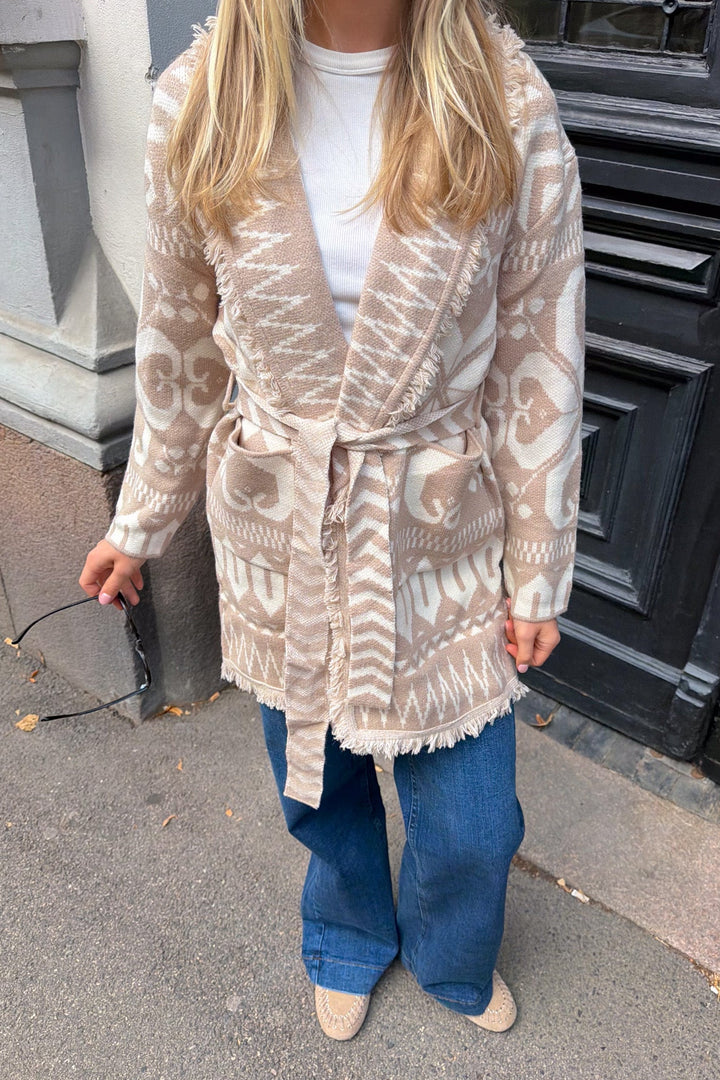 Autumn Frill Cardigan Beige | Genser | Smuk