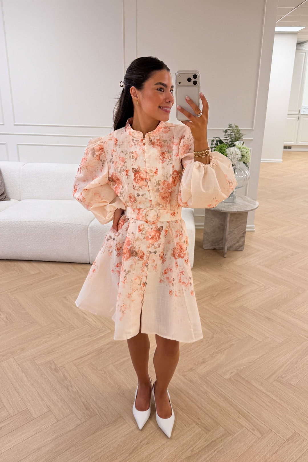 Ava Mini Dress Beige | Kjoler | Smuk