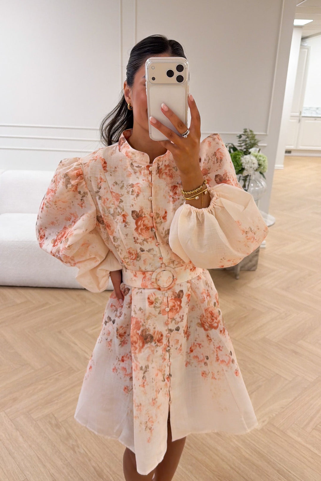 Ava Mini Dress Beige | Kjoler | Smuk