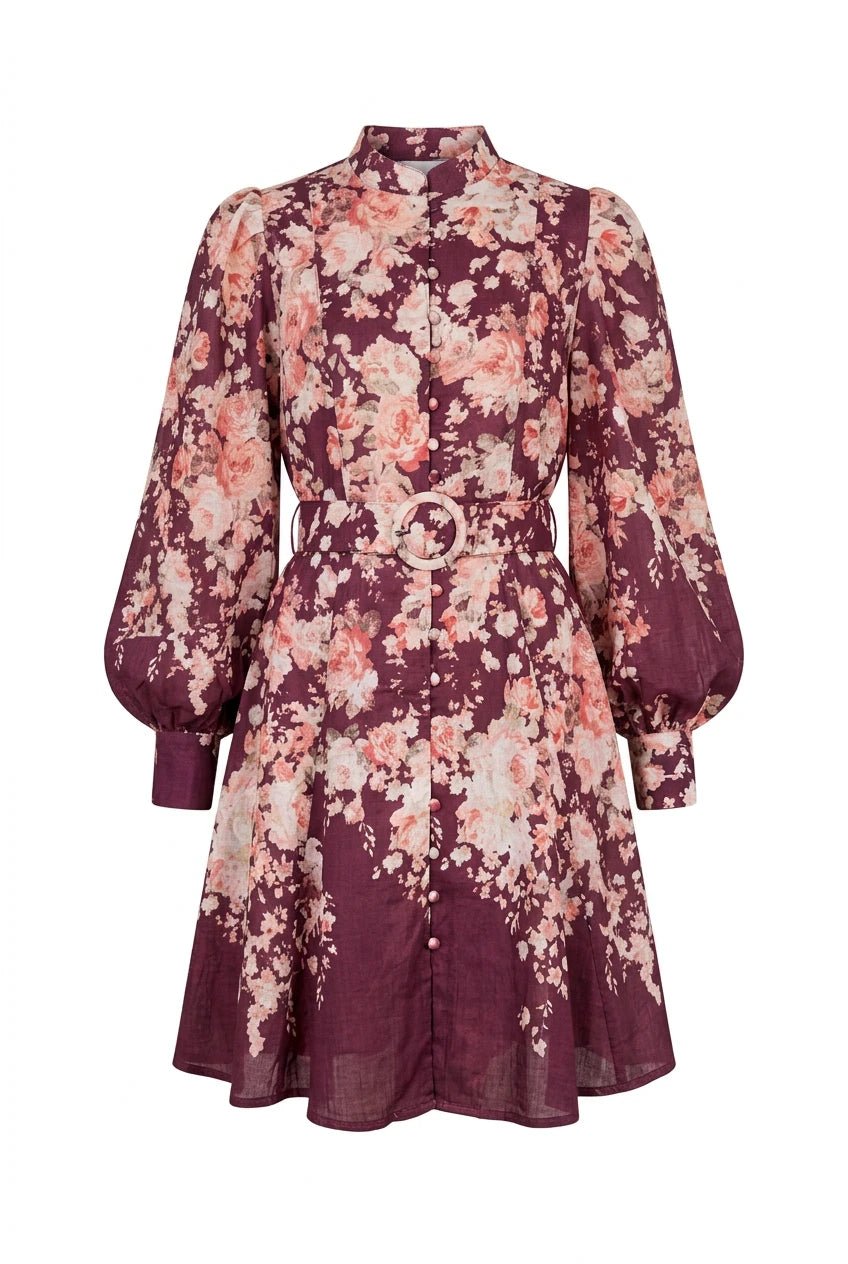 Ava Mini Dress Bordeaux | Kjoler | Smuk