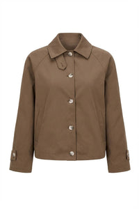 Ava Short Trenchcoat Dark Brown