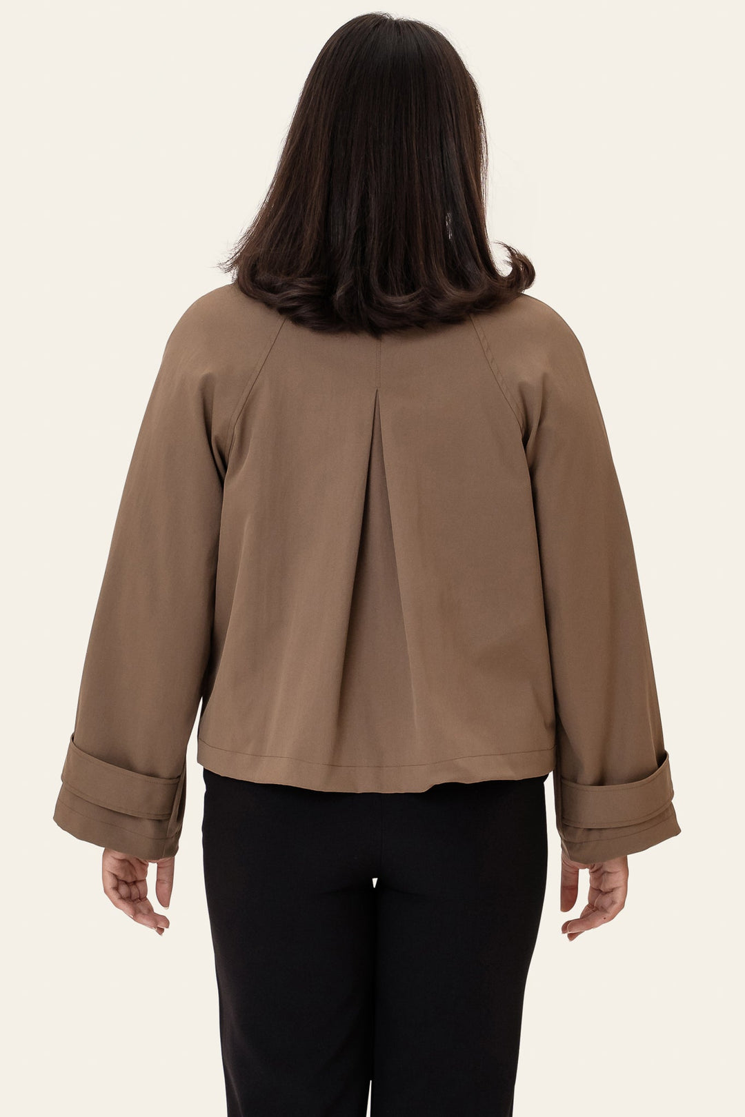 Ava Short Trenchcoat Dark Brown | Yttertøy | Smuk