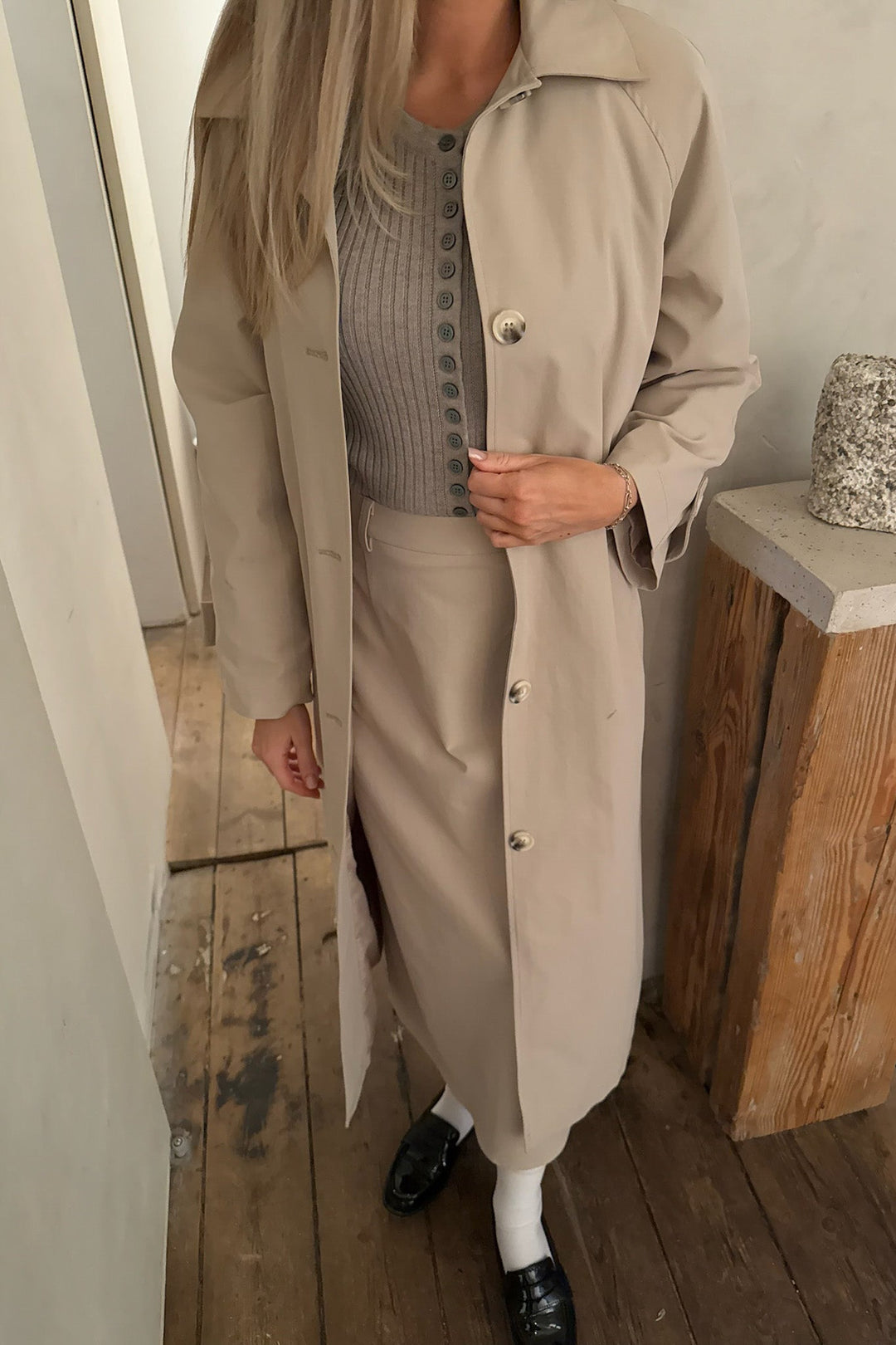 Ava Trenchcoat Beige | Yttertøy | Smuk - Dameklær på nett