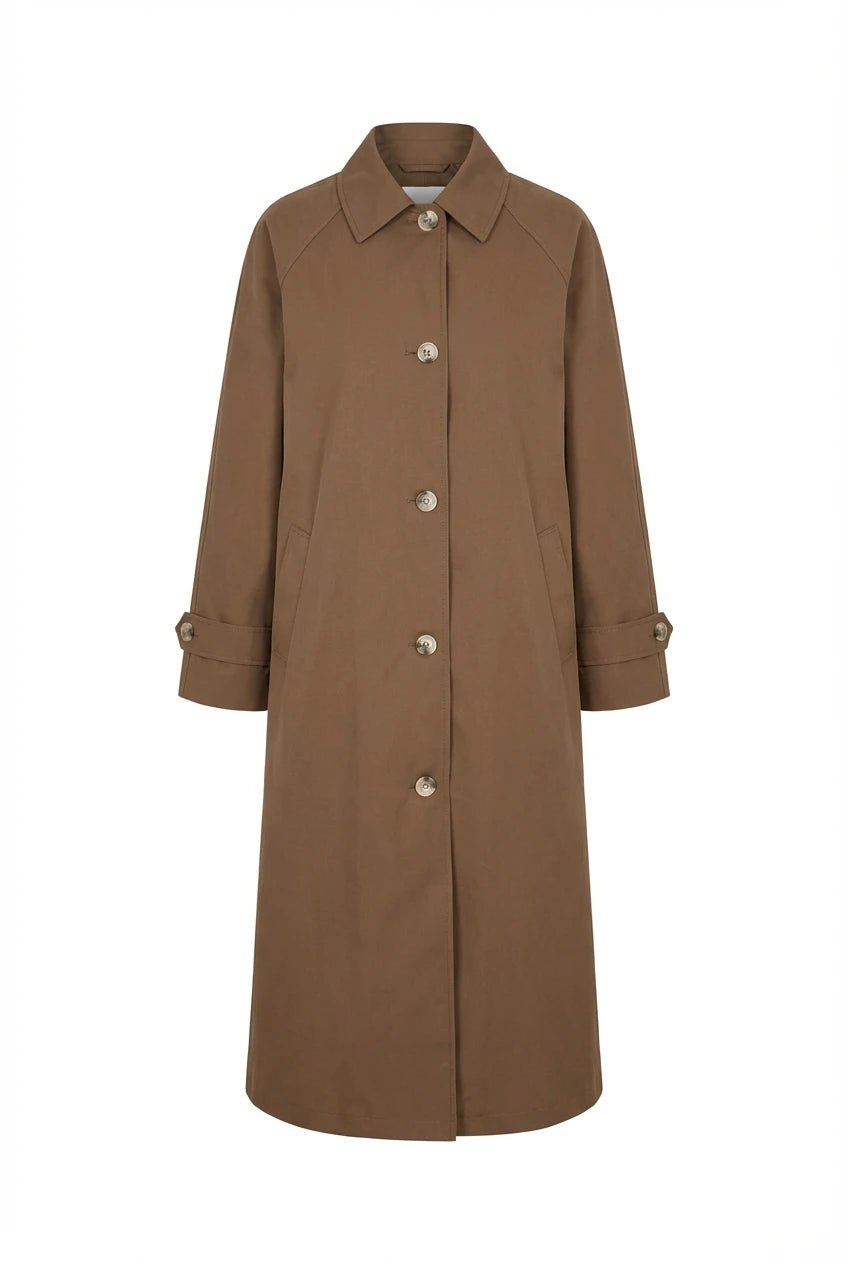 Ava Trenchcoat Dark Brown | Yttertøy | Smuk