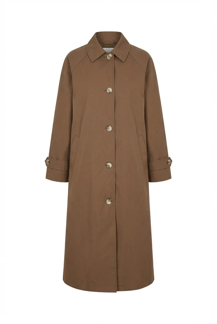 Ava Trenchcoat Dark Brown | Yttertøy | Smuk