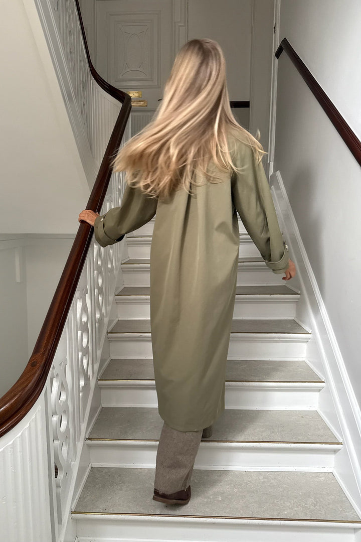 Ava Trenchcoat Dark Khaki | Yttertøy | Smuk - Dameklær på nett