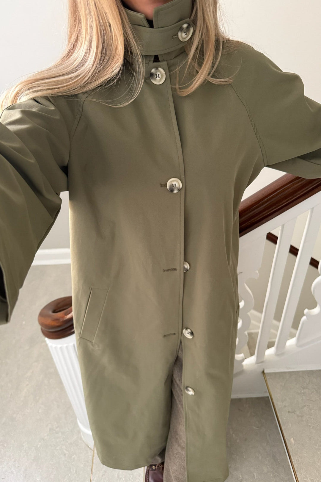 Ava Trenchcoat Dark Khaki | Yttertøy | Smuk - Dameklær på nett