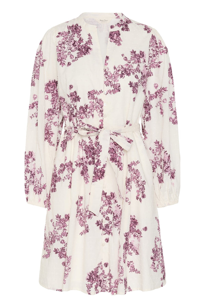 Avira Dress Pink Shadow Flower Print | Kjoler | Smuk