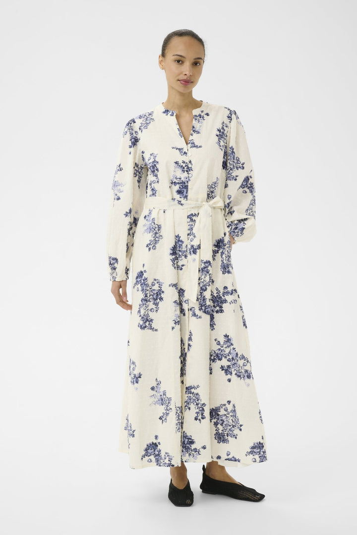 Avirana Dress Blue Shadow Flower Print | Kjoler | Smuk