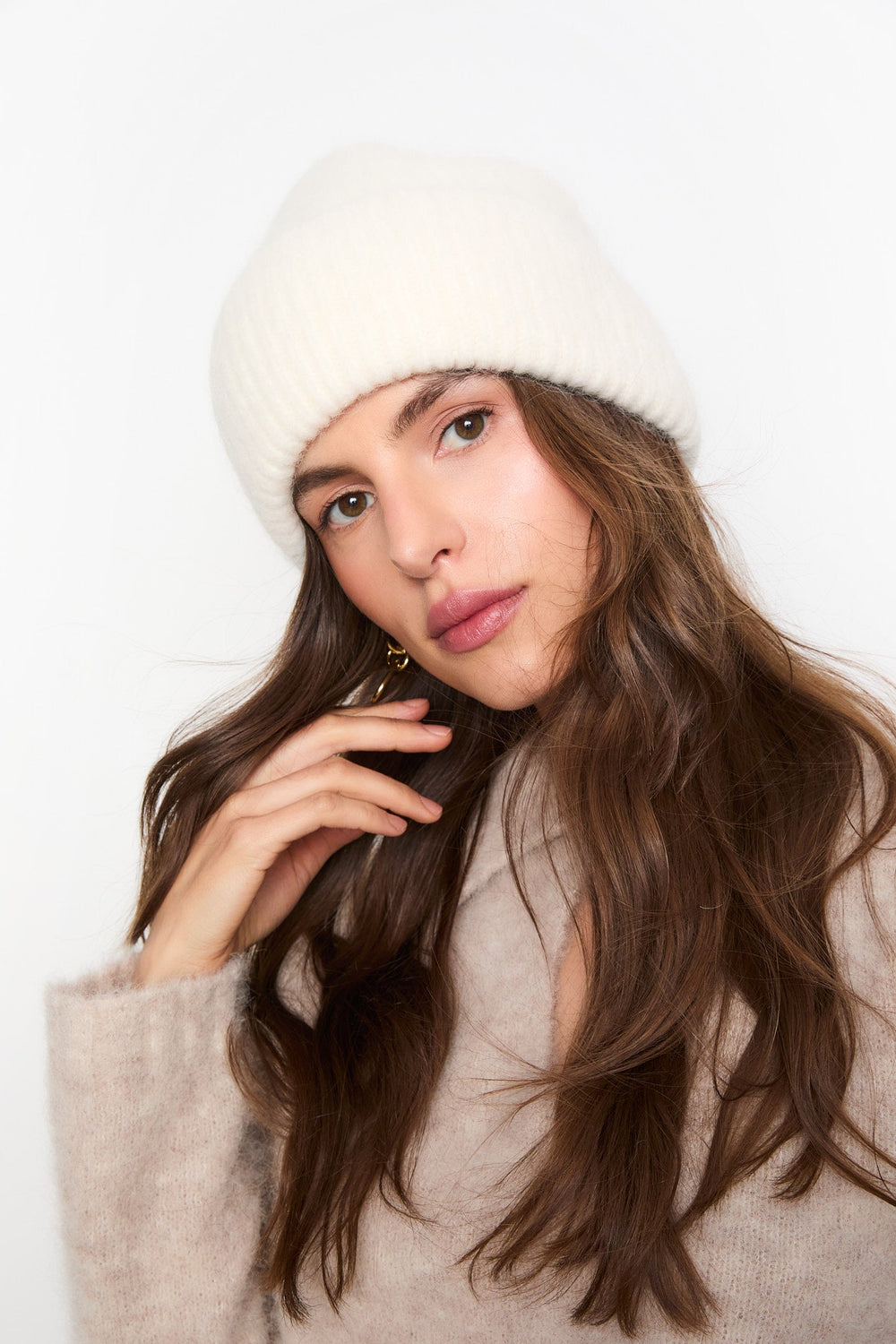 Ayla Beanie Cream | Accessories | Smuk - Dameklær på nett