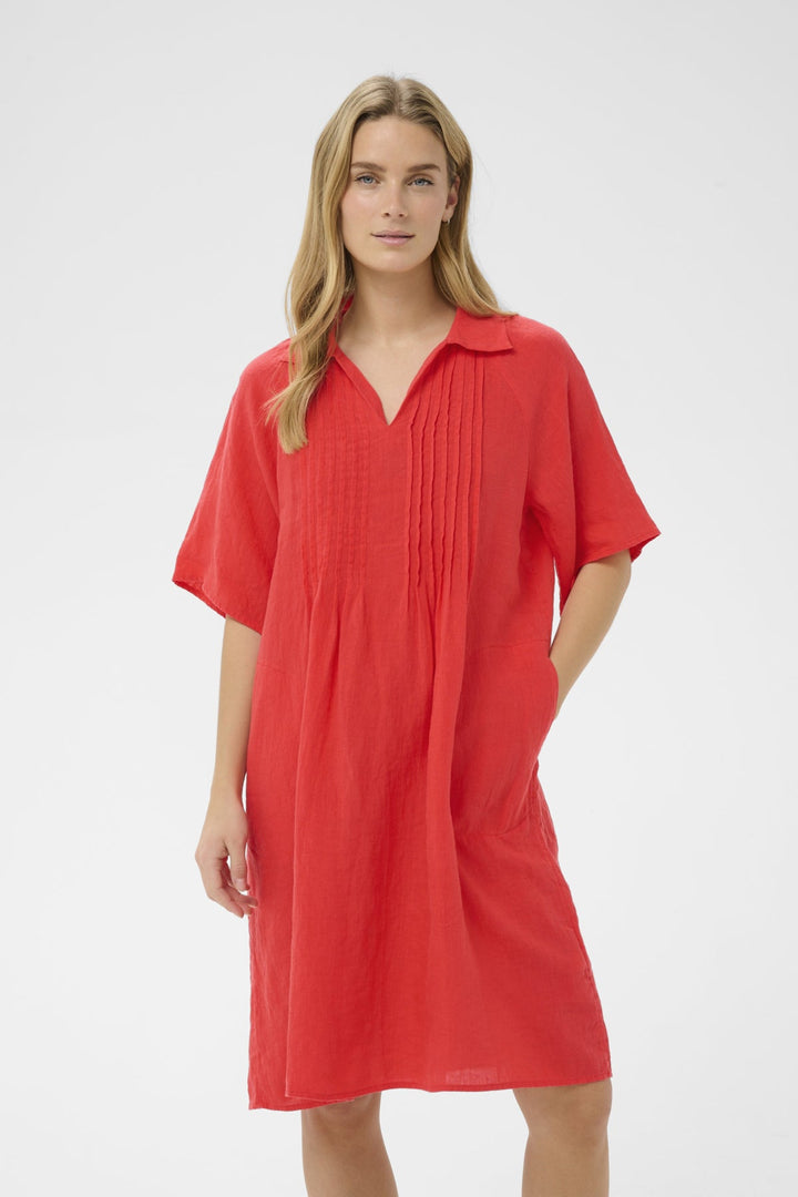 Ayla Dress Poppy Red | Kjoler | Smuk