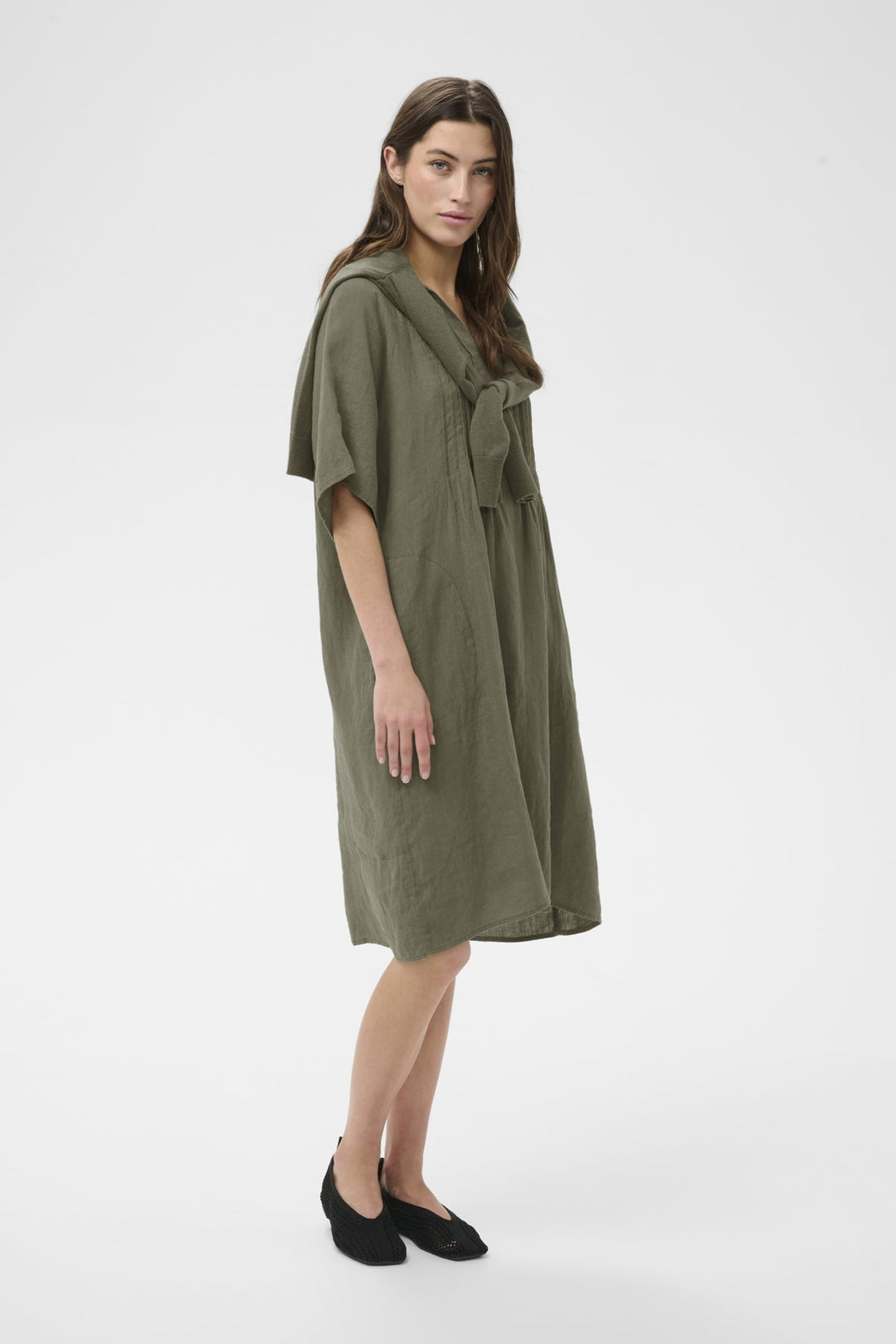 Ayla Dress Smokey Olive | Kjoler | Smuk