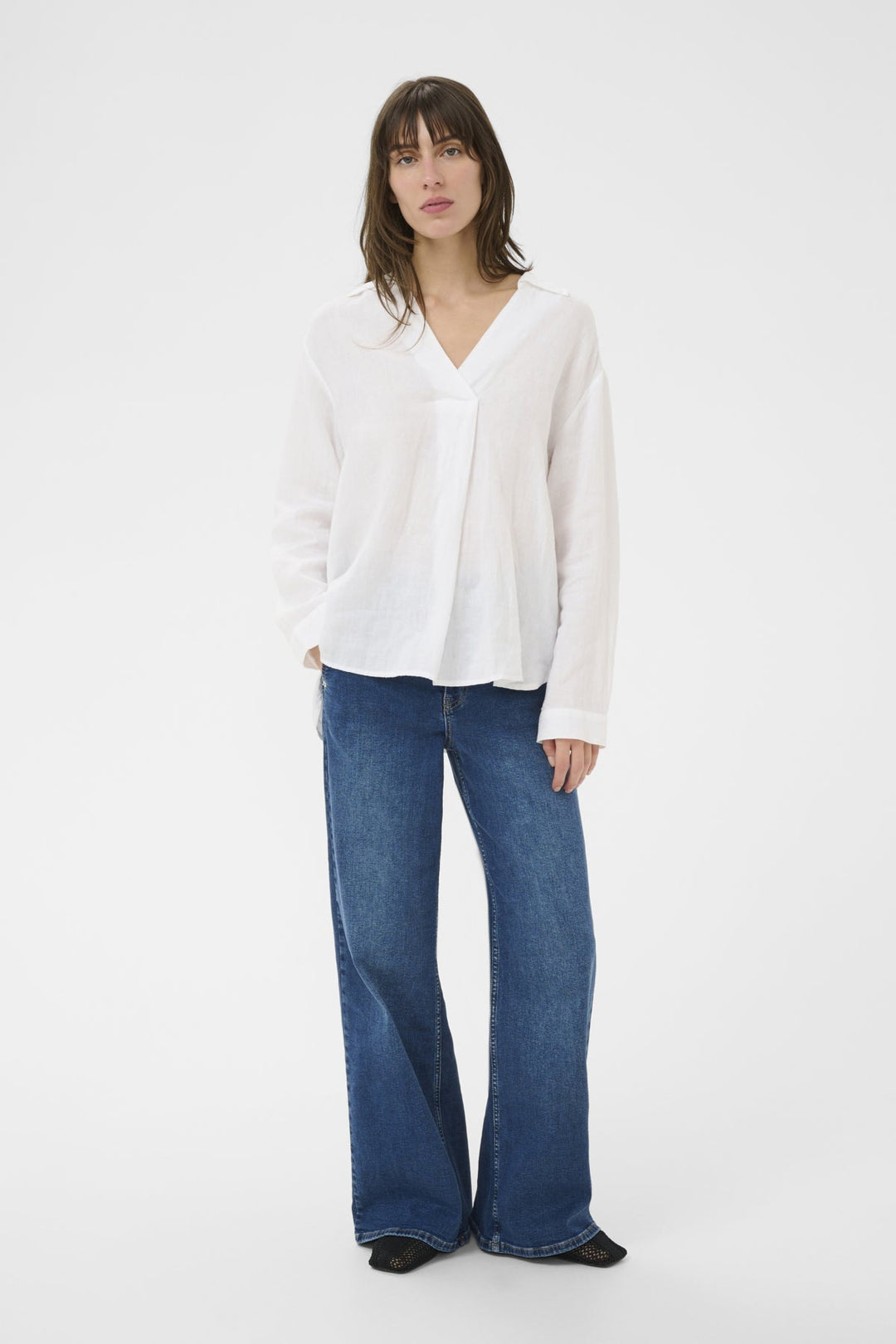 Ayo Shirt Bright White | Skjorter og bluser | Smuk