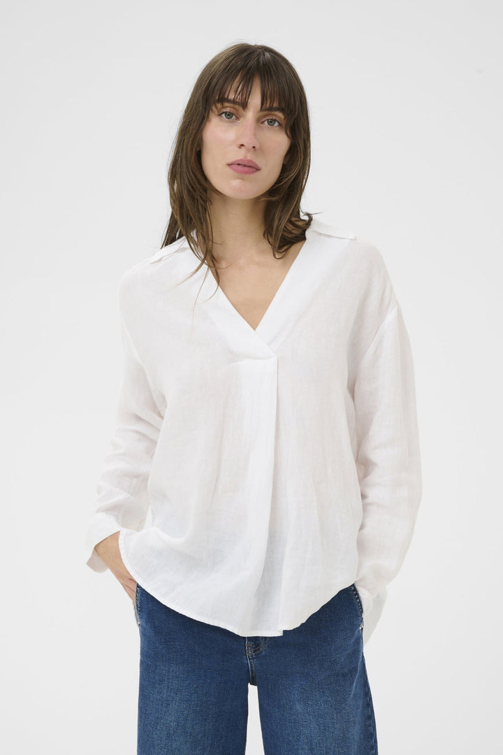 Ayo Shirt Bright White | Skjorter og bluser | Smuk
