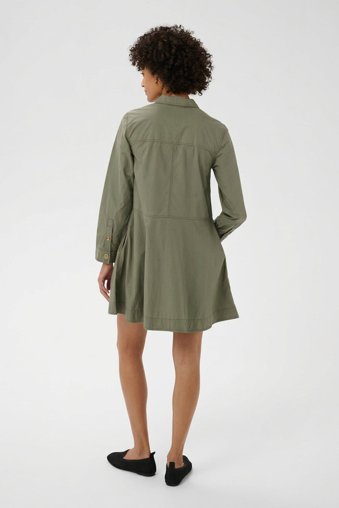 Ayse Dress Smokey Olive | Kjoler | Smuk