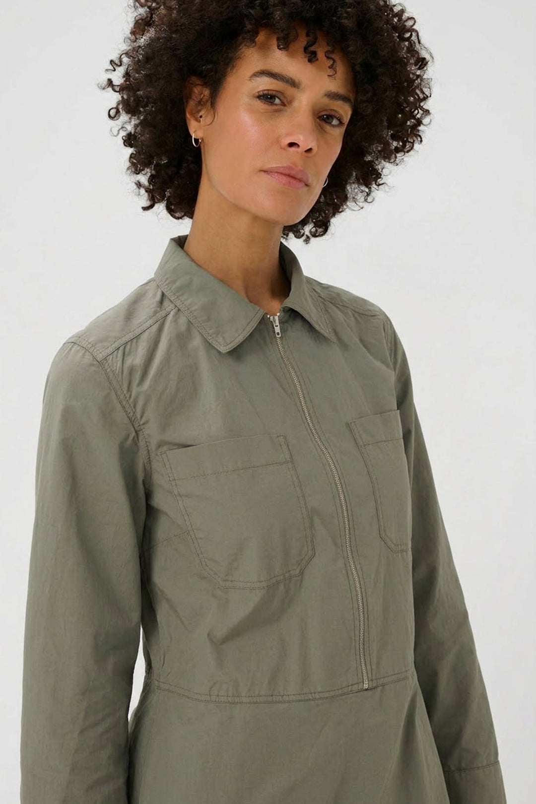 Ayse Dress Smokey Olive | Kjoler | Smuk