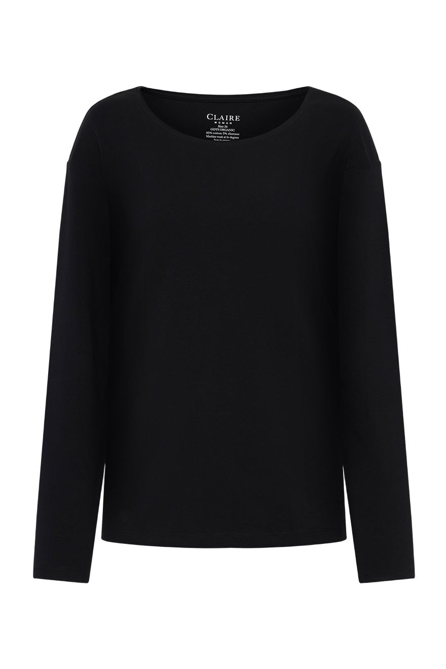 Azaria T-Shirt Black | Topper | Smuk - Dameklær på nett