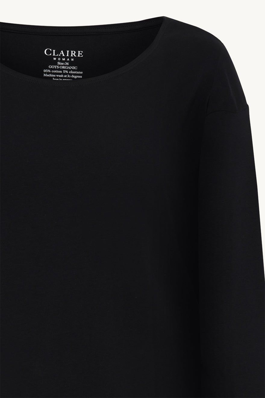 Azaria T-Shirt Black | Topper | Smuk - Dameklær på nett