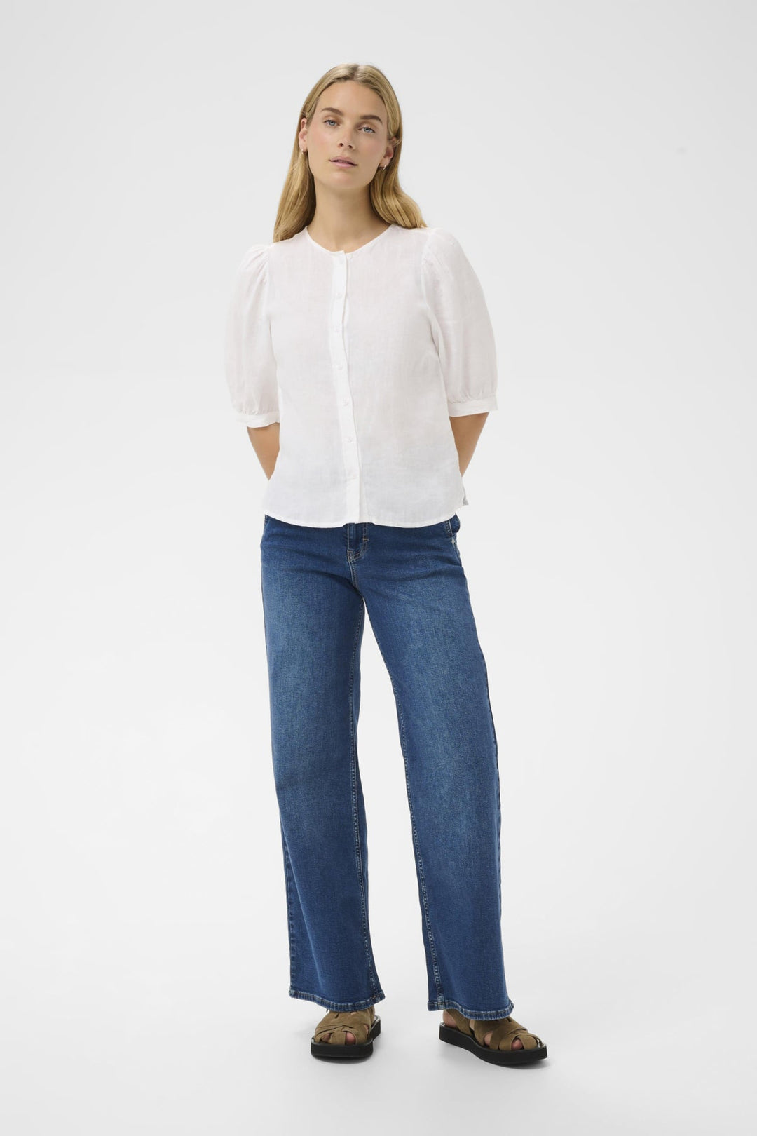 Azra Shirt Bright White | Skjorter og bluser | Smuk