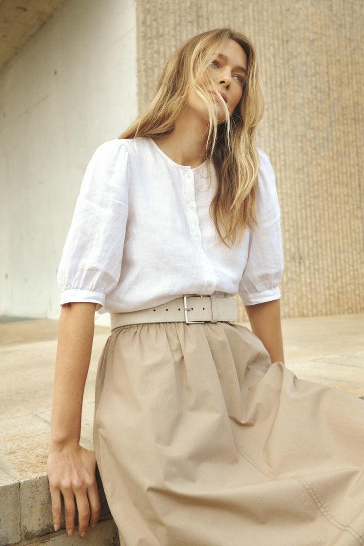 Azra Shirt Bright White | Skjorter og bluser | Smuk