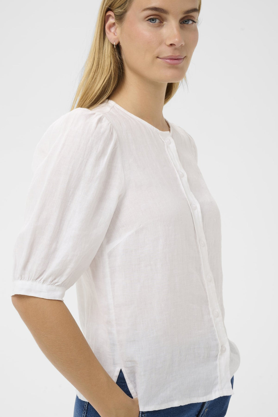 Azra Shirt Bright White | Skjorter og bluser | Smuk