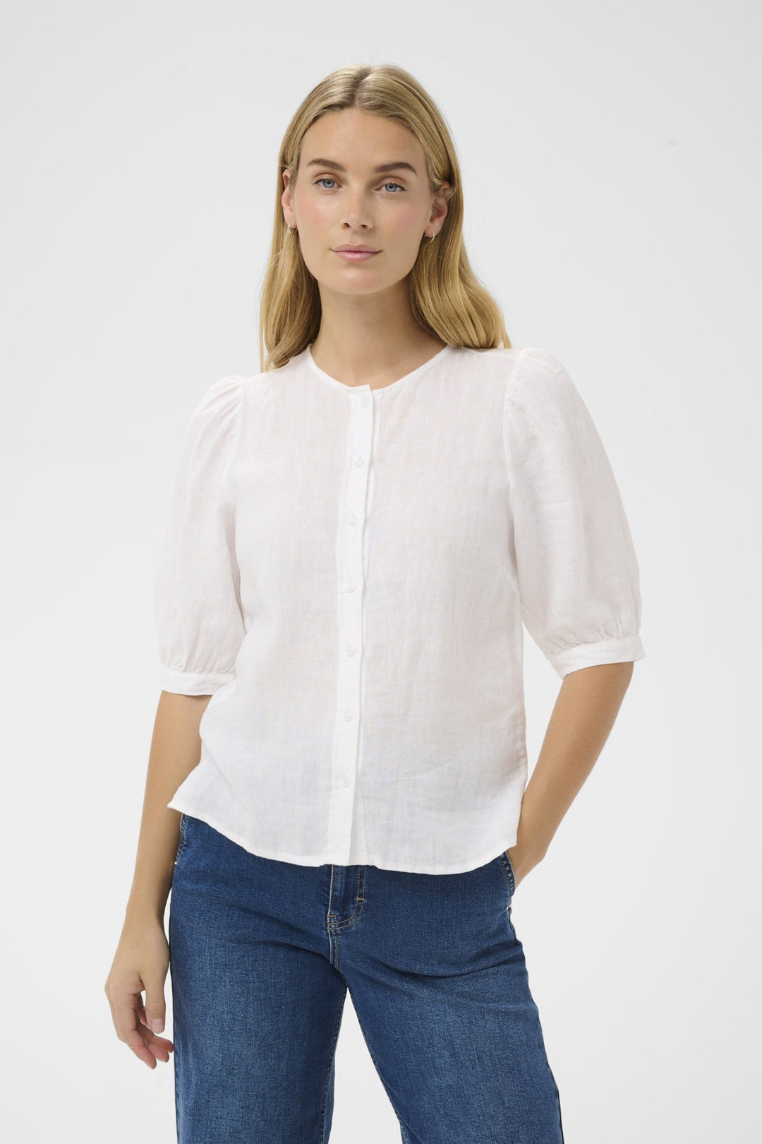 Azra Shirt Bright White | Skjorter og bluser | Smuk