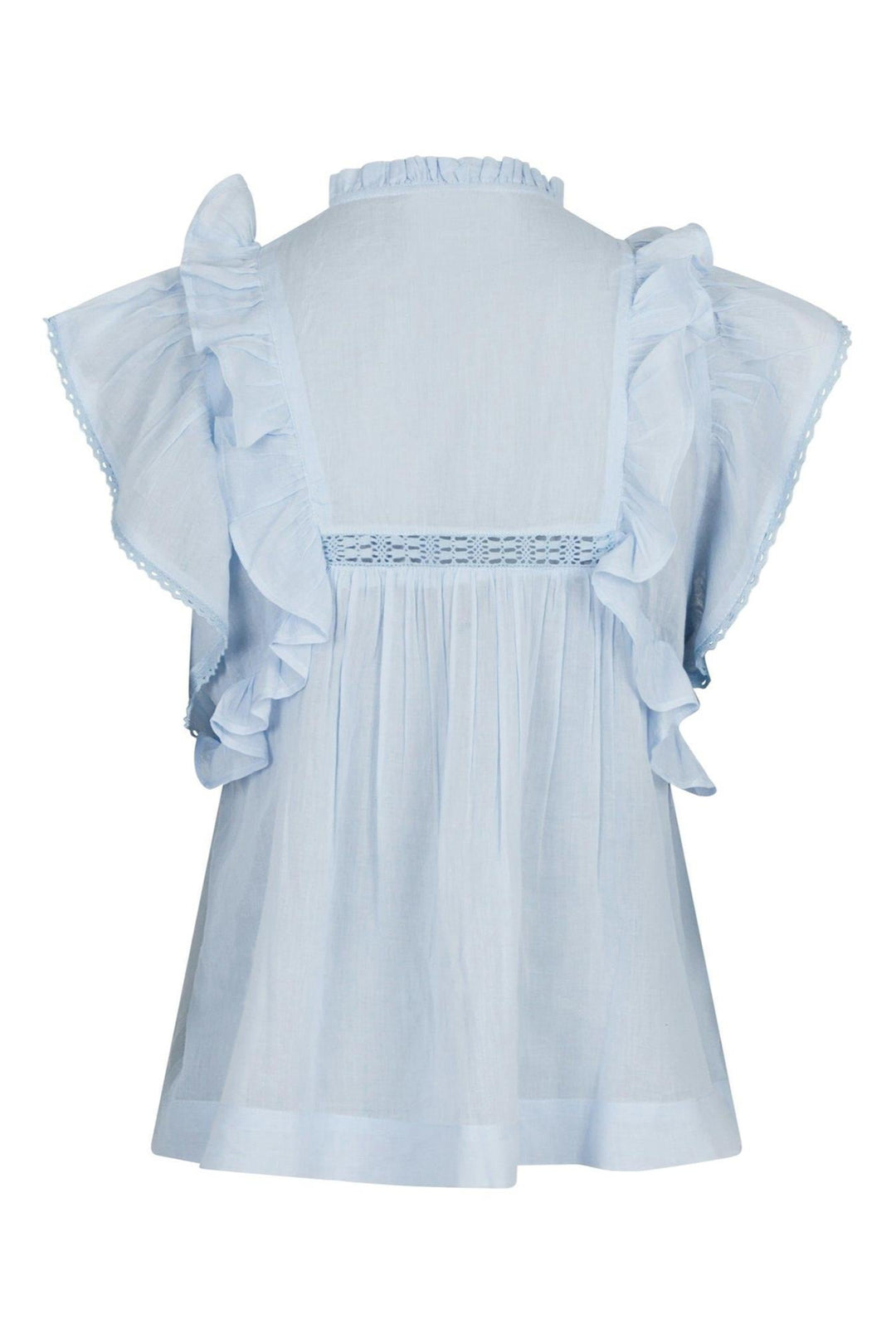Jayla S Voile Top Light Blue