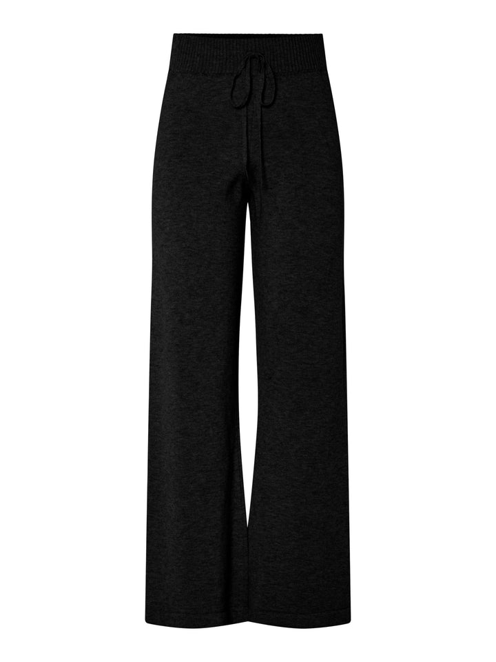 Babette Hw Knit Pant Black | Bukser | Smuk - Dameklær på nett