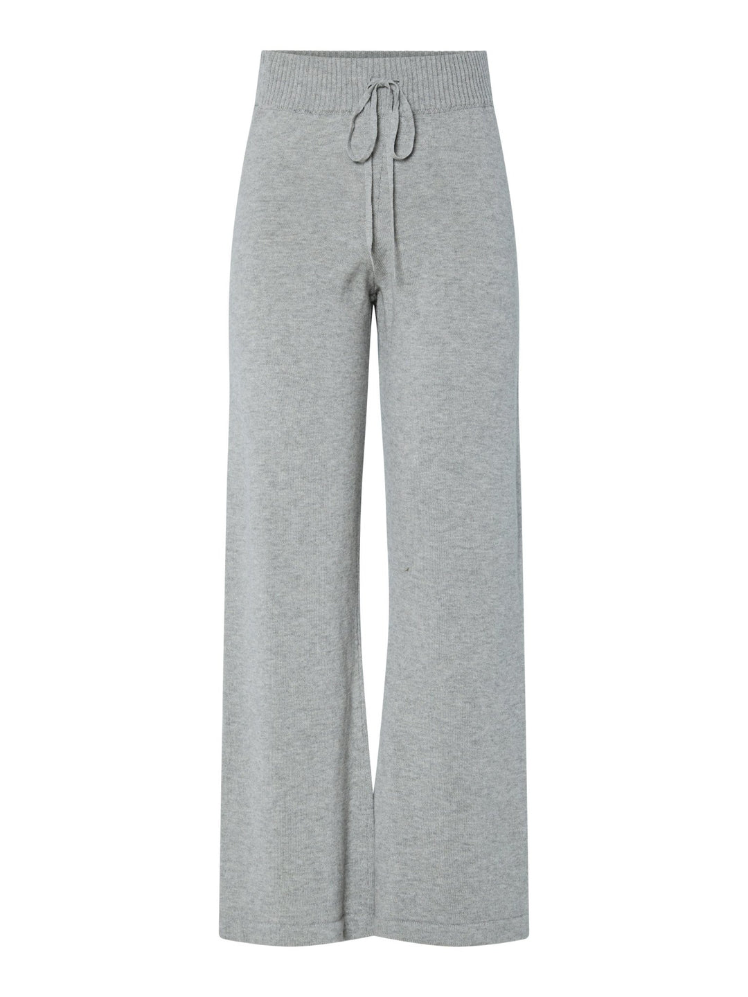 Babette Hw Knit Pant Medium Grey Melange | Bukser | Smuk - Dameklær på nett
