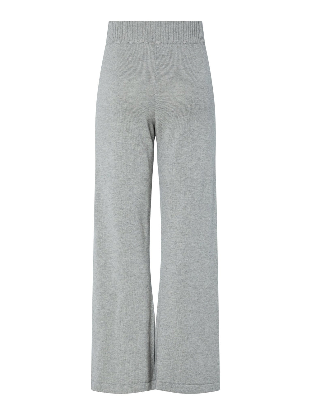 Babette Hw Knit Pant Medium Grey Melange | Bukser | Smuk - Dameklær på nett