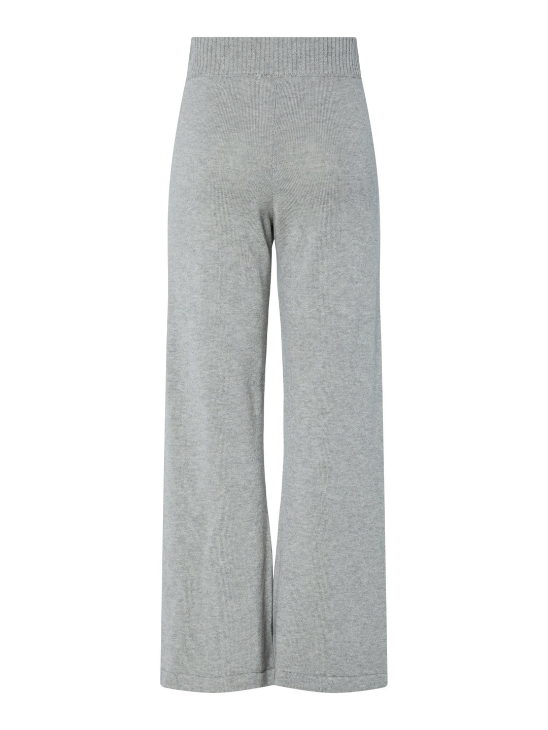 Babette Hw Knit Pant Medium Grey Melange | Bukser | Smuk - Dameklær på nett