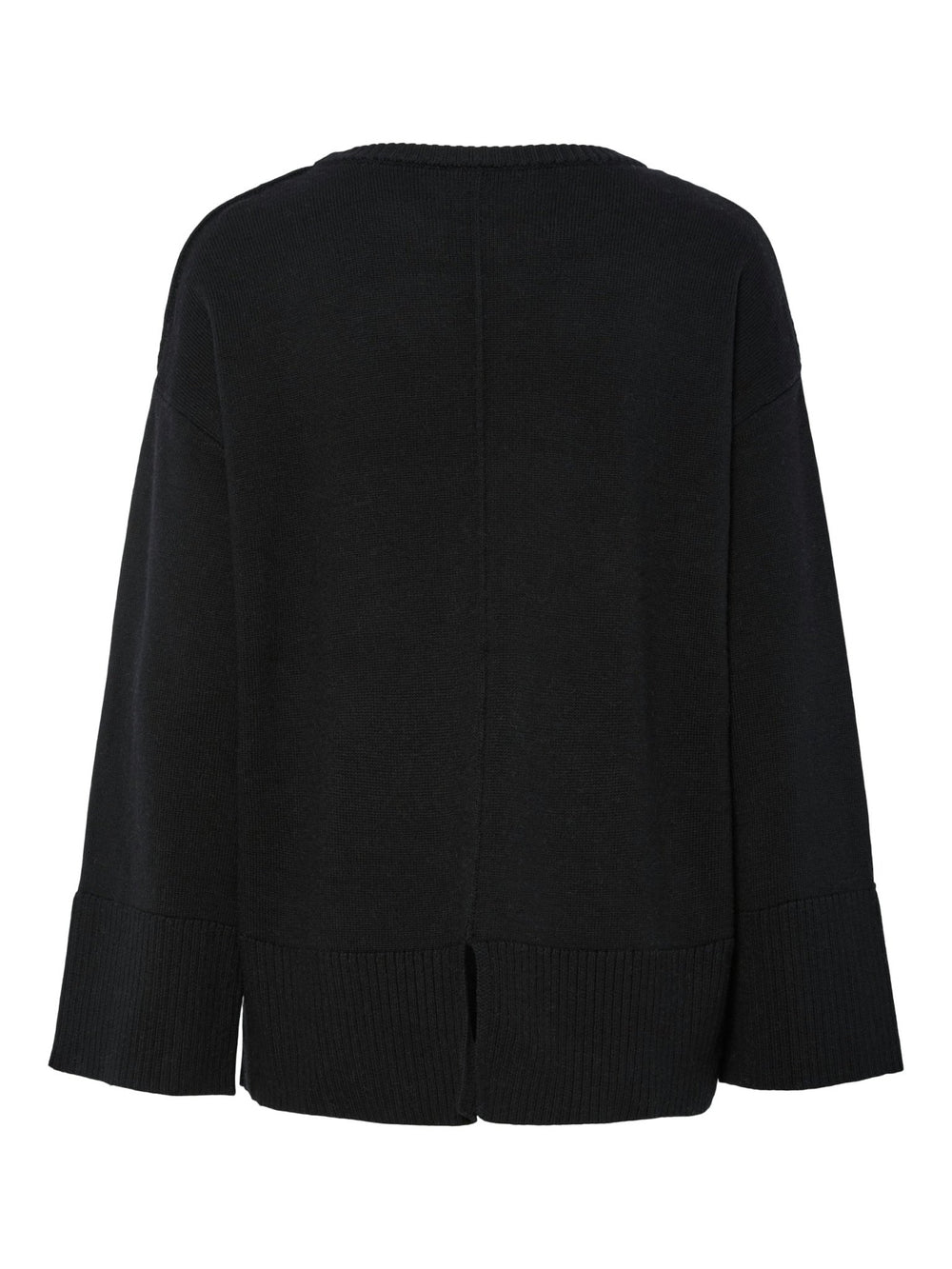 Babette Ls O - Neck Knit Pullover Black | Genser | Smuk - Dameklær på nett