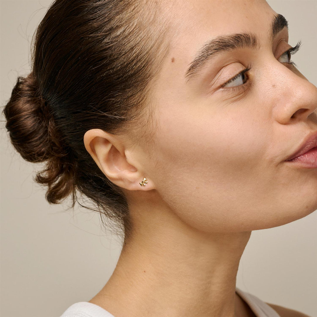 Baby Bow Earrings Gold | Accessories | Smuk