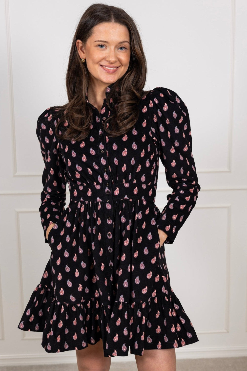 Baby Cord Mini Dress Vintage Paisley | Kjoler | Smuk - Dameklær på nett