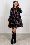 Baby Cord Shift Dress Vintage Paisley