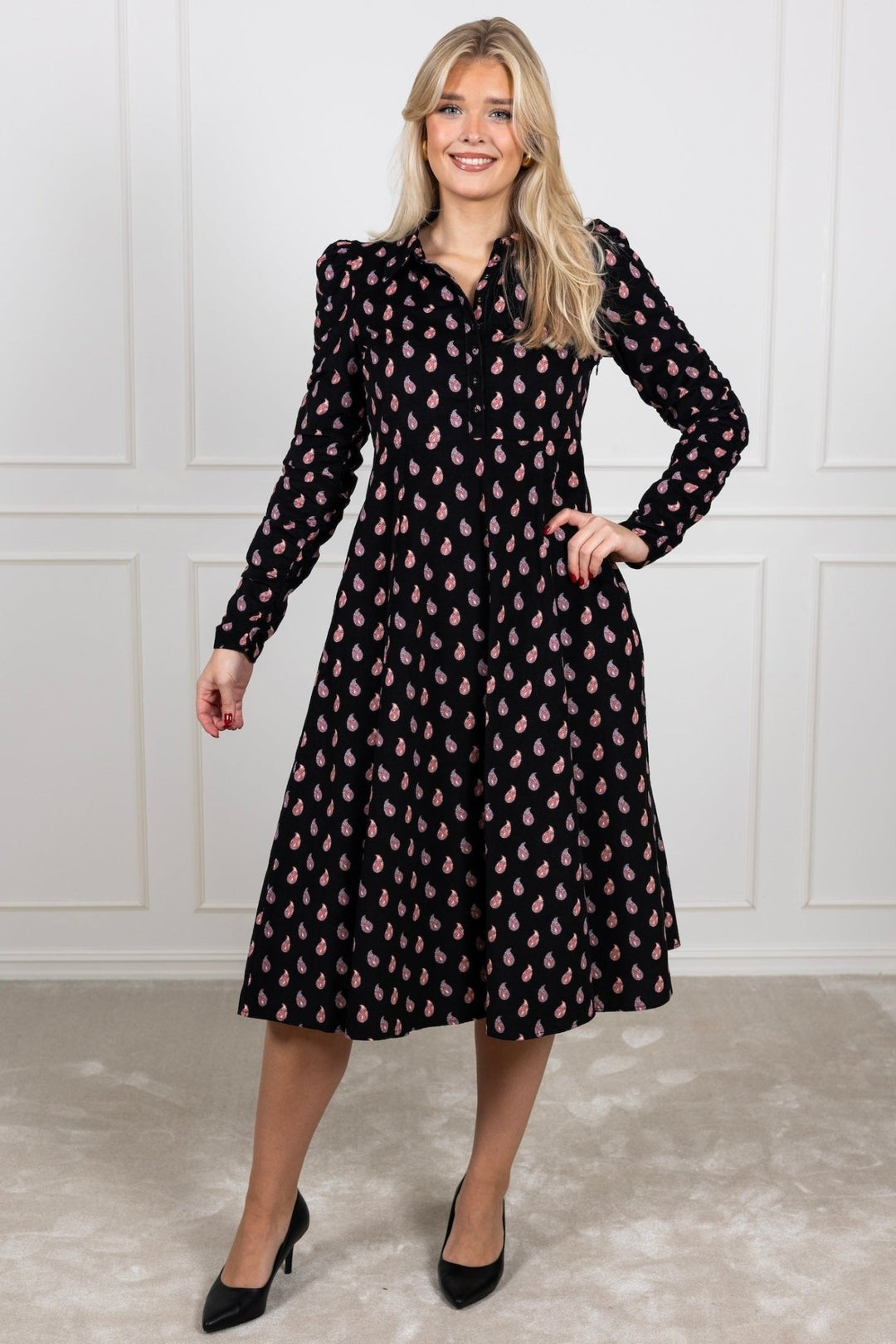 Baby Cord Shirt Dress Vintage Paisley | Kjoler | Smuk - Dameklær på nett