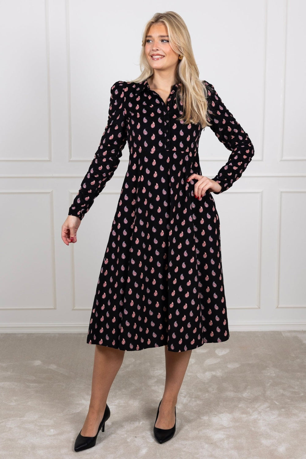 Baby Cord Shirt Dress Vintage Paisley | Kjoler | Smuk - Dameklær på nett