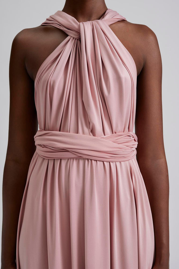 Lola Wrap Dress Blush
