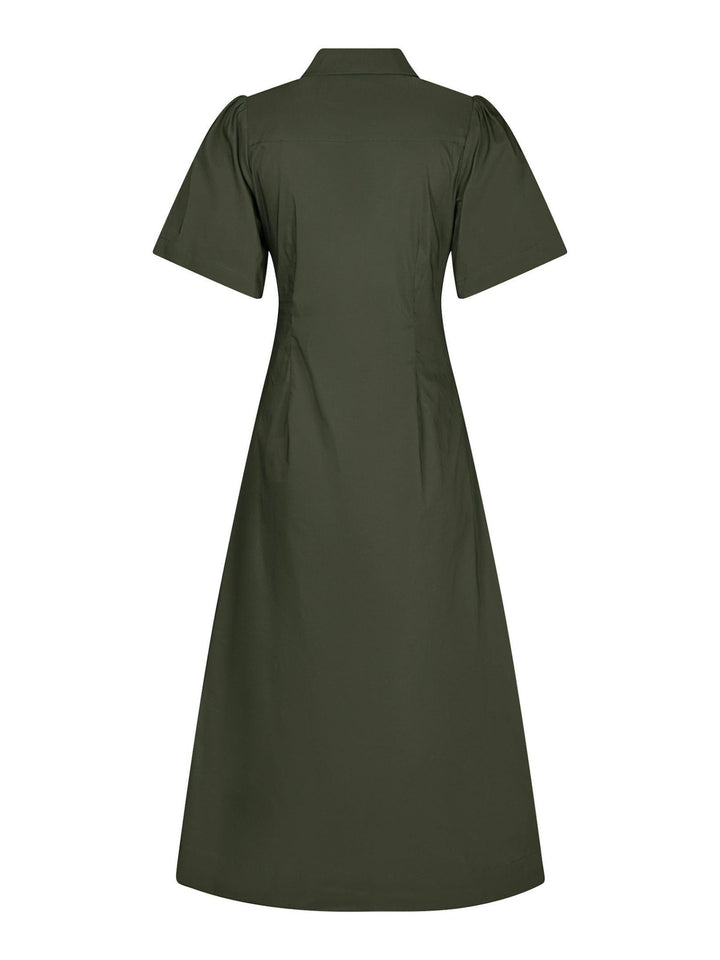 Baia Poplin Dress Army | Kjoler | Smuk