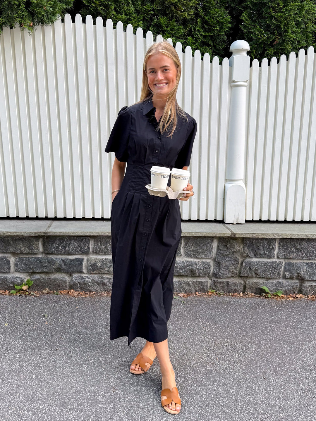 Baia Poplin Dress Black | Kjoler | Smuk