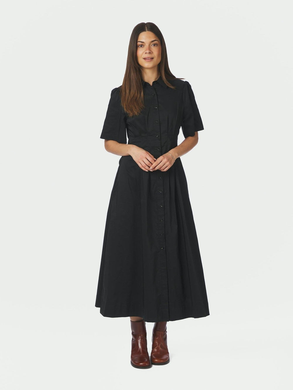 Baia Poplin Dress Black | Kjoler | Smuk